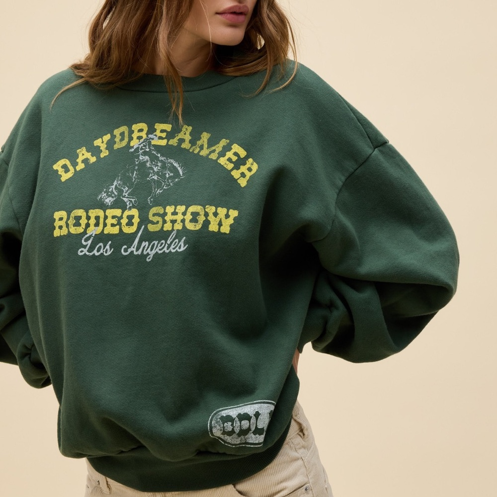 NWT Daydreamer Rodeo Show Oversized Crew Sweatshirt S/M L/XL